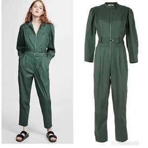 Sea New York Clara Utilitarian Jumpsuit, Green Size 4